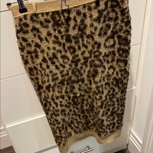 No. 21 Leopard Print Knit Skirt